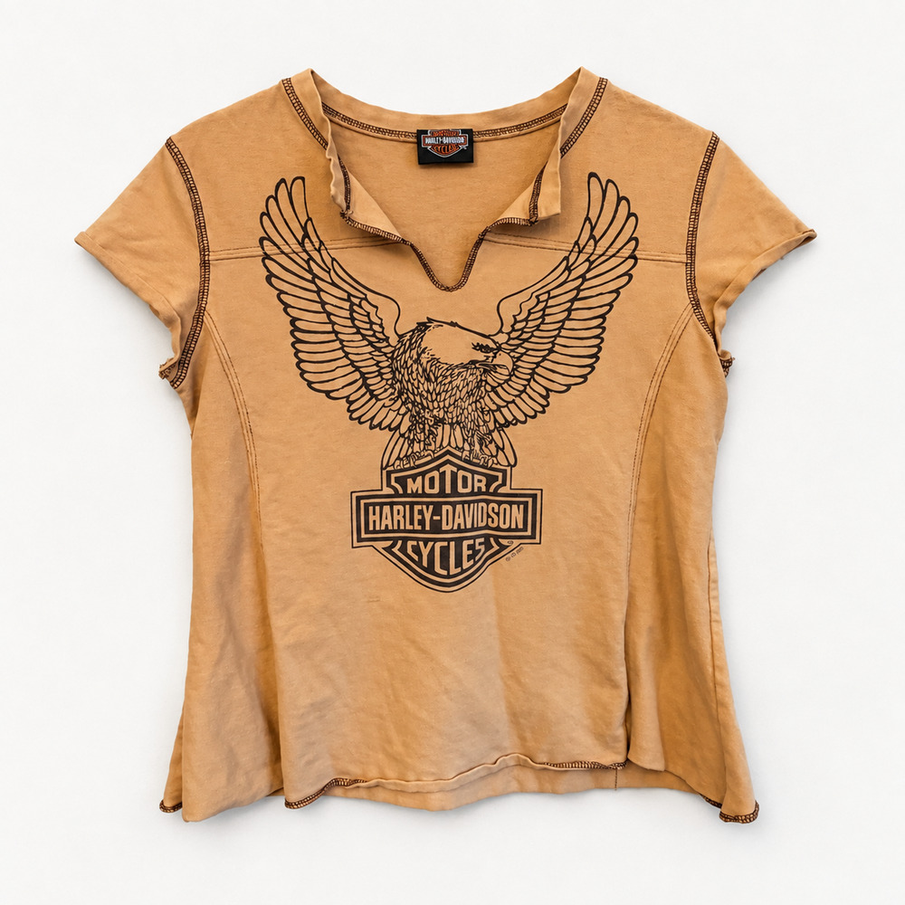 Harley-Davidson Mother Road Route 66 Eagle Graphic Tee Kingman Arizona Women